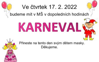 Karneval 2022 v MŠ